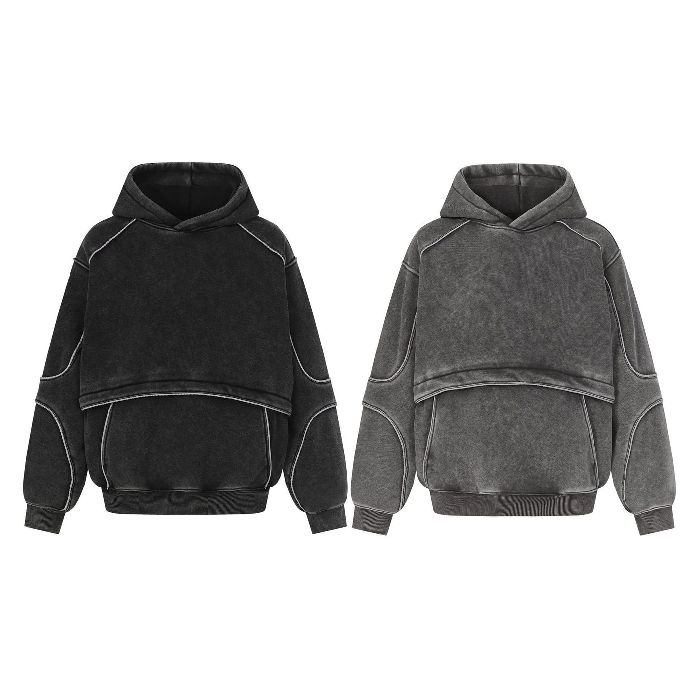 Men's Loose Personality Fleece-lined Sweatshirt