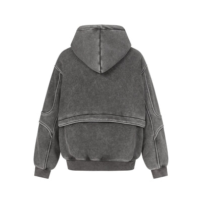 Men's Loose Personality Fleece-lined Sweatshirt