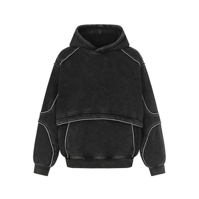 Men's Loose Personality Fleece-lined Sweatshirt